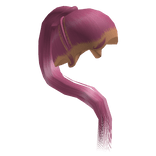 Pink Sleek Stitch Braid Ponytail