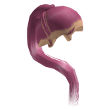 Pink Sleek Stitch Braid Ponytail