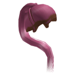 Pink Sleek Stitch Braid Ponytail