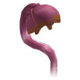 Pink Sleek Stitch Braid Ponytail