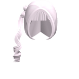 ♡ pink soft side ponytail with bangs and pink bow