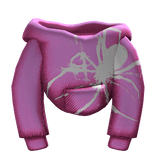 Pink Spider Male Hoodie