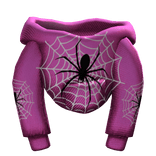 Pink Spider Web female Hoodie