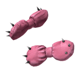 pink spike punk hair bows