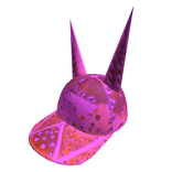 Pink spiky horns cap