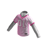 Pink Sports Jersey w/ Hoodie