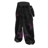 Pink Star Starlit Ripped Baggy Jeans