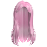 Pink Straight Long Hair