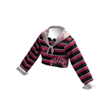 Pink Stripe Grunge Scarf