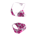 Pink Summer Hibiscus Bikini Swimsuit
