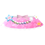 🌺 pink summer tropical flower skirt