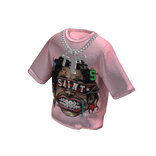 Pink T-Shirt Saint Bite w / Toy Chain