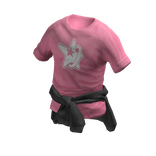 Pink Tee & Tied Hoodie