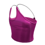 pink trendy cute chain tank top