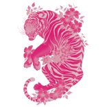 Pink Tropical Tiger McBling Harajuku Animal
