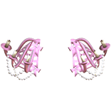 Pink Victorian Pearl Chandelier Rococo Hip Cages