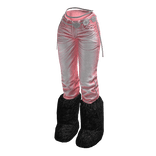 Pink Vintage Y2K Jeans w/ Fur Boots
