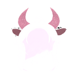 Pink VTuber Long Hair Astral Horns & Cow Ears