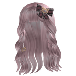 Pink Wavy Half up with Bears