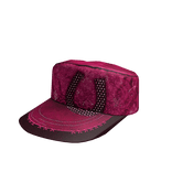 Pink western stamped cap