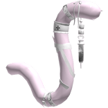 Pink White Medic Nurse Cat Tail