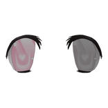 ପ pink white moe 3d eyes