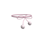 .∙∘Pink White Pom Pom Choker∘∙.