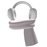 Pink Winter Earmuffs w Scarf