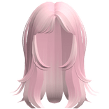 pink wolfcut layered hair