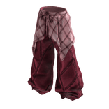 Pink Y2K Denim Jeans w/ Tied Flannel