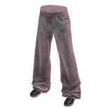 Pink Y2K Skeleton Pants