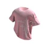 Pink y2k Tucked Sigil Tee