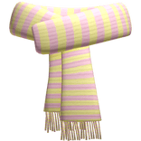 pink yellow easter scarf