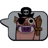 Pirate Piggy Hog Clash Emoji