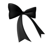 Pitch Black Extra Large Waist Bow