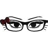 Pitch Black Hello Kitty Black Frame