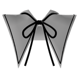 Pitch Black White Nun Bow Collar