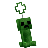Pixel Creeper Keychain