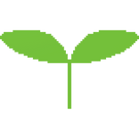 Pixel Leaf Sprout