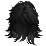 Pixie Swirly Half Up Hair (Black)