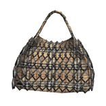 Plaid Chain Wrapped Grunge Handbag