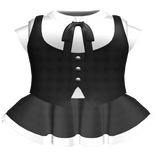 plaid cute collared dress black 3.0