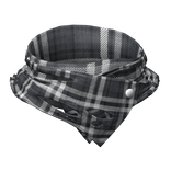 Plaid Dark Blue Torn Neck Warmer