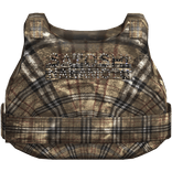Plaid Grunge Armored Vest