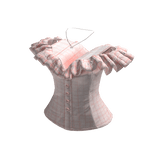 Plaid Off Shoulder Ruffle Corset (Pink)