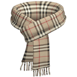 3.0 Plaid Scarf Beige Snow Cozy Striped Knit y2k