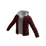 Plaid Shirt with Hoodie