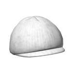 Plain White Visor Beanie