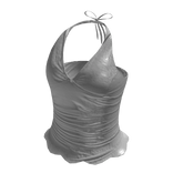 white y2k siren boho top