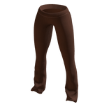 brown simple sweat pants